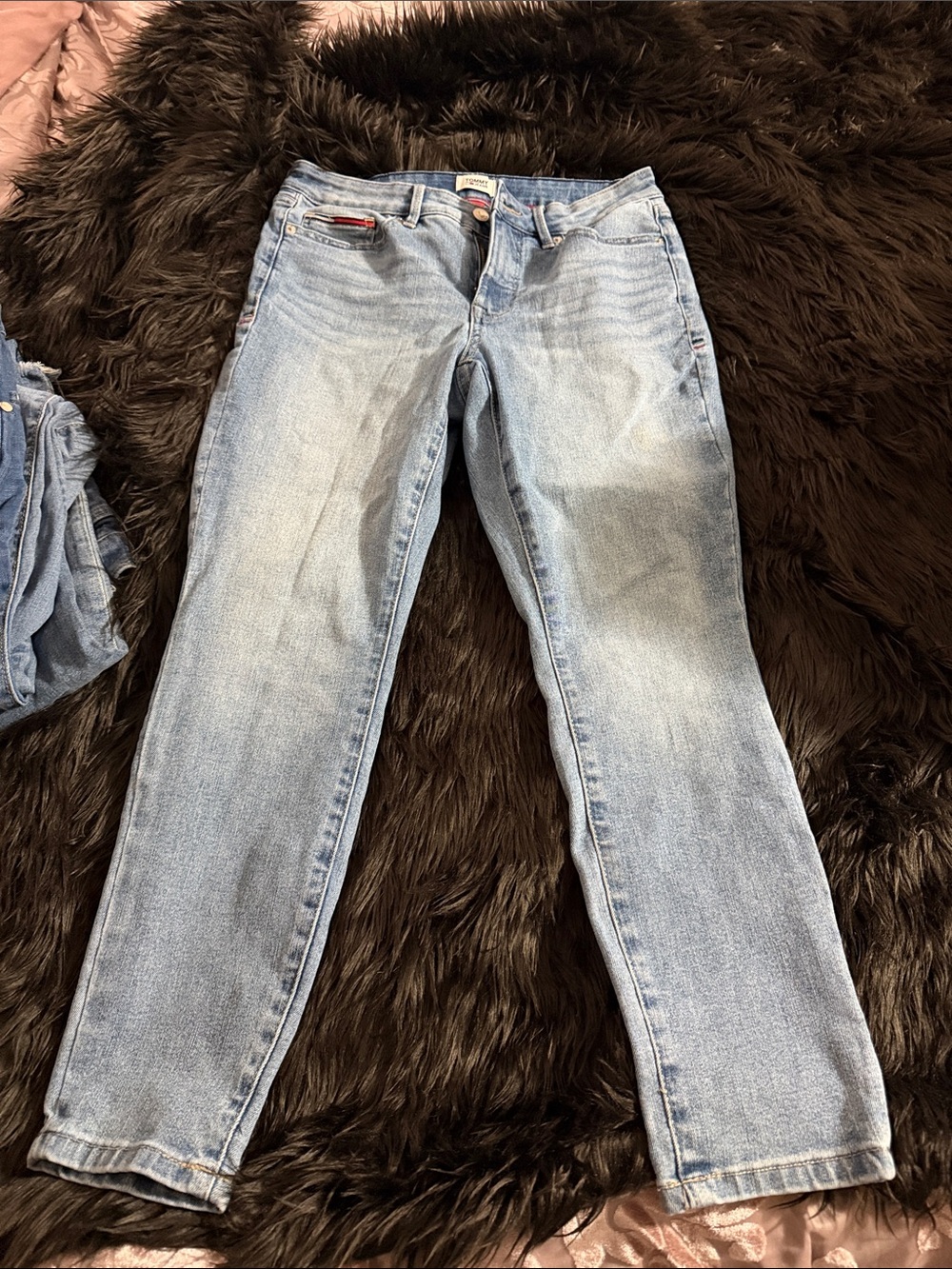 Tommy Hilfiger Light Blue Straight Leg Women's Jeans